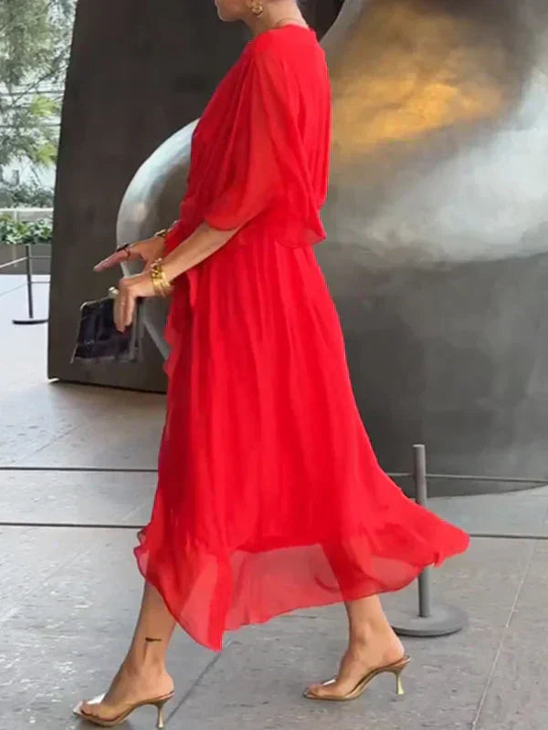 Ligia™ | Abito fluido con Scollo a V
