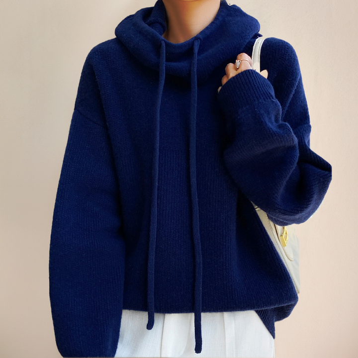 Ilaria™ | Maglione a Collo Alto in Maglia
