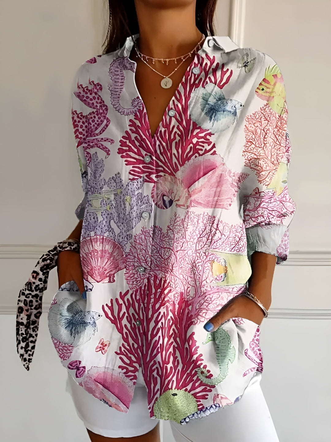 Elara™ | Blusa Stampe Iconiche