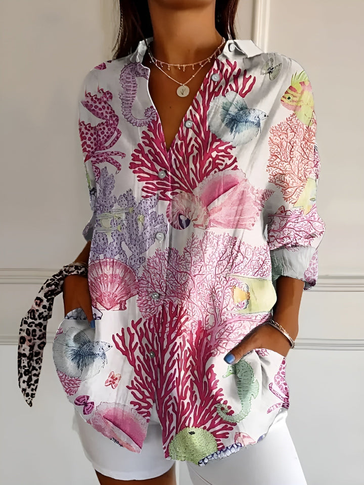 Elara™ | Blusa Stampe Iconiche